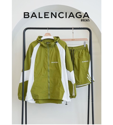 [BALENCIAGA] 발렌시아가 배색라인 오버핏 자켓 & 5부셋(국내배송)