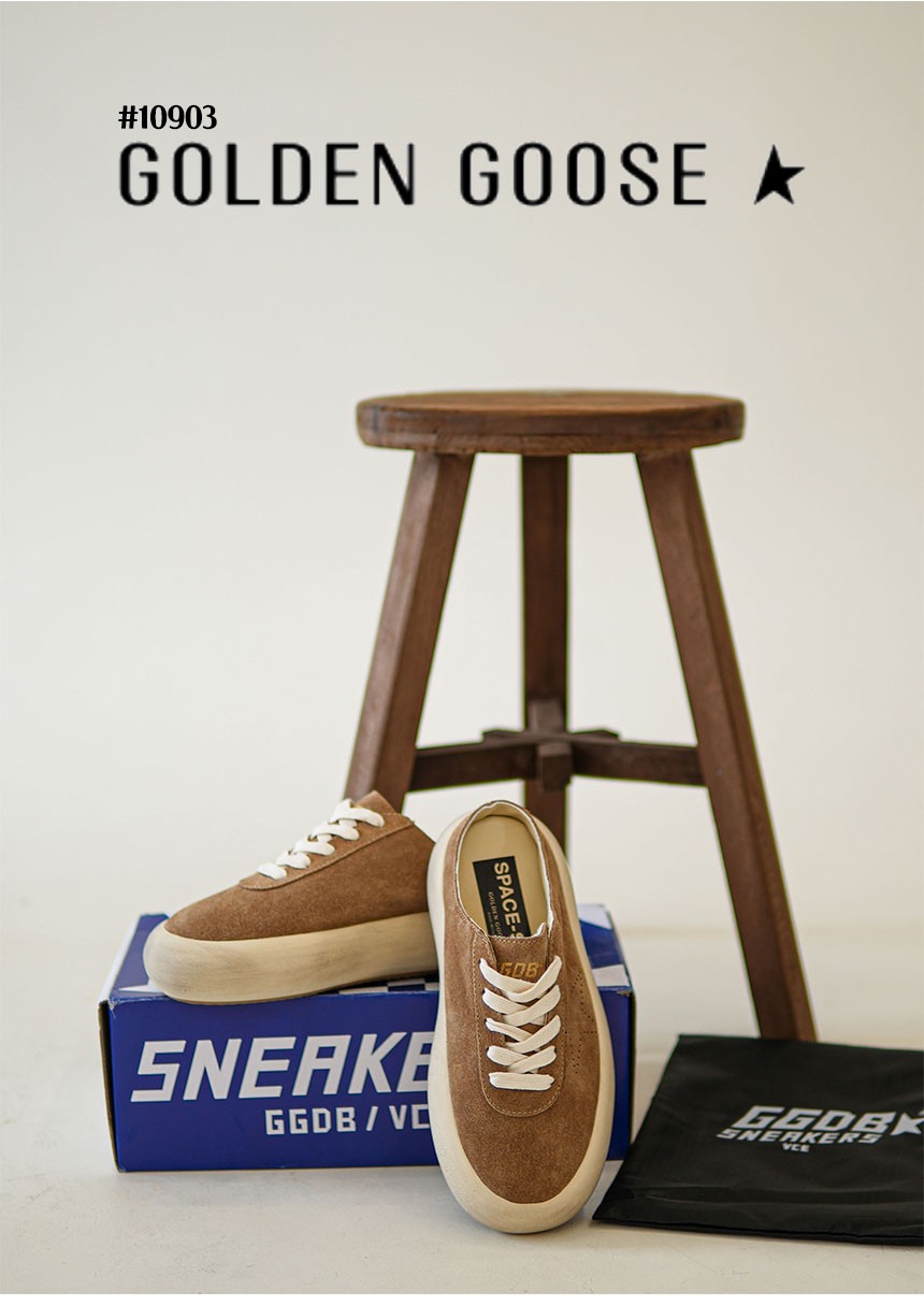 [GOLDEN GOOSE] 골든구스 스페이스 스타 셔링 라이닝 스웨이드 토바코(국내배송)