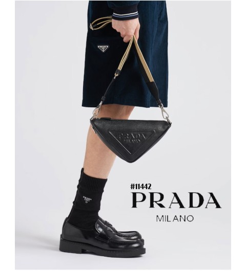 [PRADA] 프라다 사피아노 가죽 트라이앵글 백(국내배송)