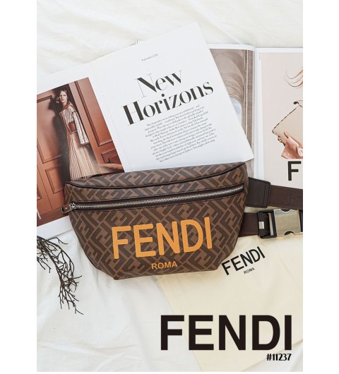 [FENDI] 팬디 수입 23SS FF 로마 패브릭 벨트백 (국내배송)