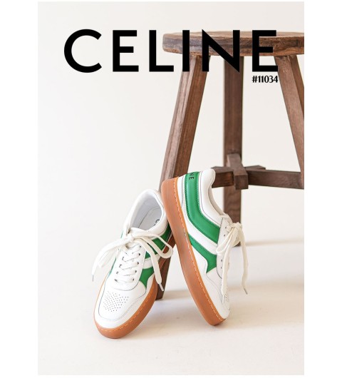 [CELINE] 셀린느 TRAINER로우 레이스업 스네이커 플래시 캔버스 (국내배송)