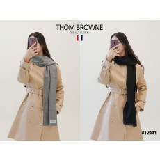 [THOM BROWNE] 톰브라운 남여공용 삼선라인 캐시미어  머플러 (국내배송)