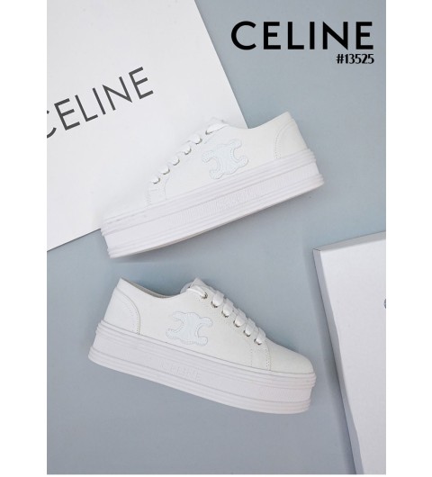 [CELINE] 셀린느 제인 로우 레이스업 스니커즈 옵틱 화이트 (국내배송)