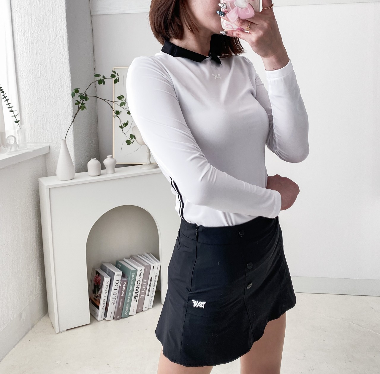 [PXG]WOMEN SUMMER BACK ZIP COOL SLEEVE LS T-SHIRT(국내배송)