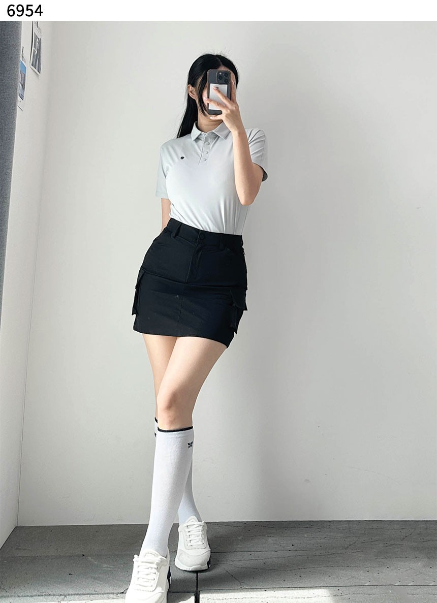 지포어 수입고급 H-LINE POCKET SKIRT 신상입고(국내배송)