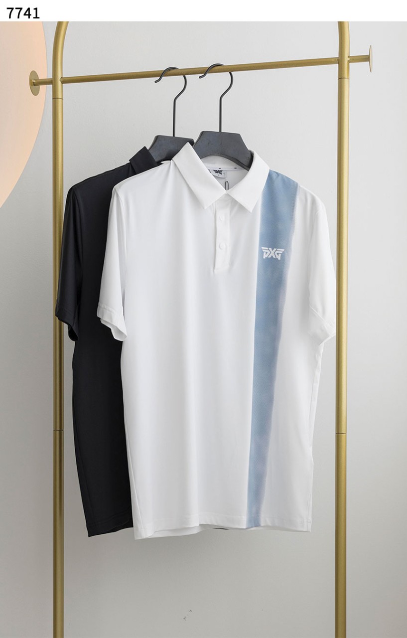 PXG 수입고급 COLOR BLOCKED ONE POINT COLLAR T-SHIRT (국내배송)