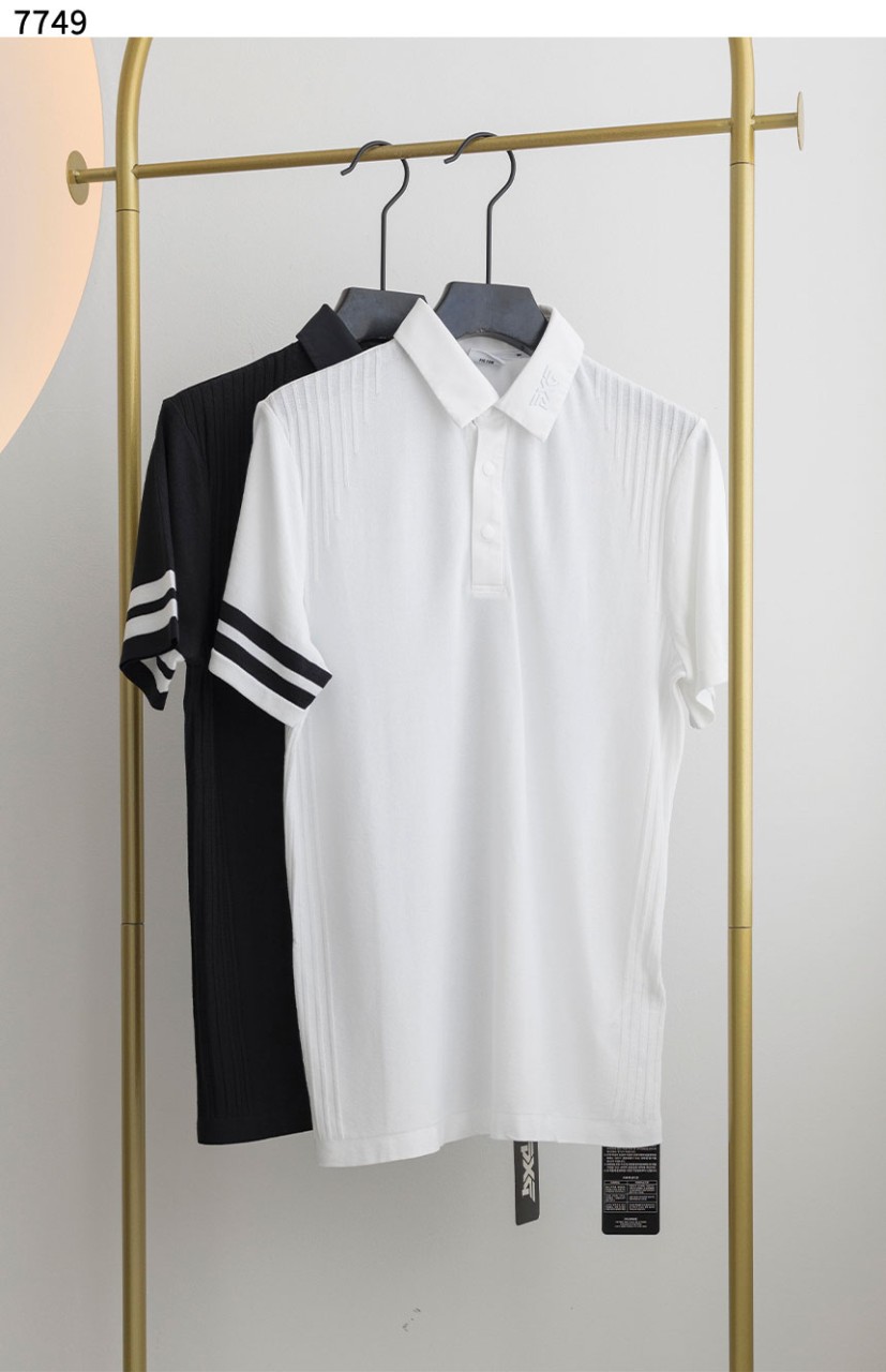 PXG 수입고급 SUMMER KNIT HYBRID COLLAR SHORT SLEEVE 티셔츠(국내배송)