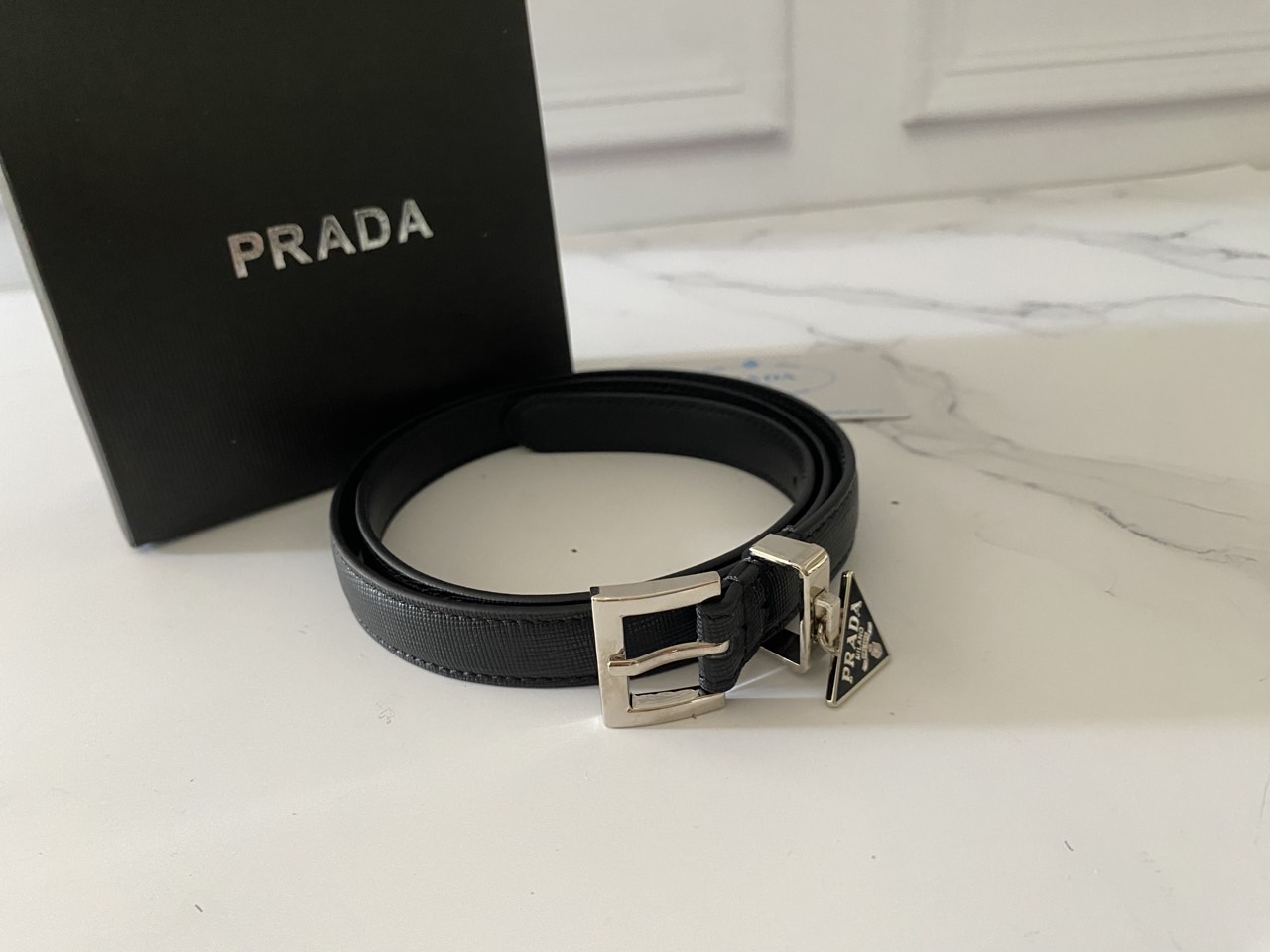 프라다 사피아노 벨트 Pr*da Saffiano Belt Black(국내배송)