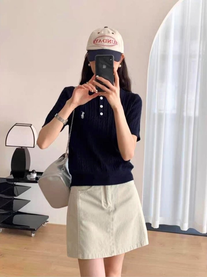 폴로 카라 꽈배기 니트 국내배송