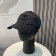 셀린느 올블랙 로고 모자 국내배송