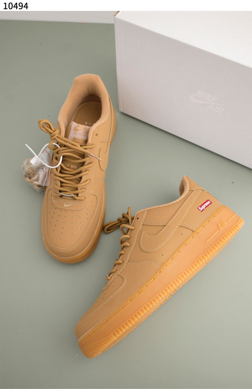 나이키 N*ke x Supreme Air Force 1 Low Flax 신상입고 국내배송
