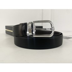 몽블랑 홀스슈 버클 30mm 리버시블 레더 벨트 블랙 브라운 국내배송