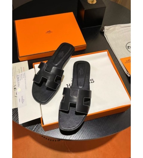 에르메스 오란 여성 샌들 블랙 국내배송