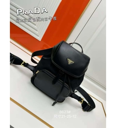 프라다 리나일론 브러시드 백팩 국내배송