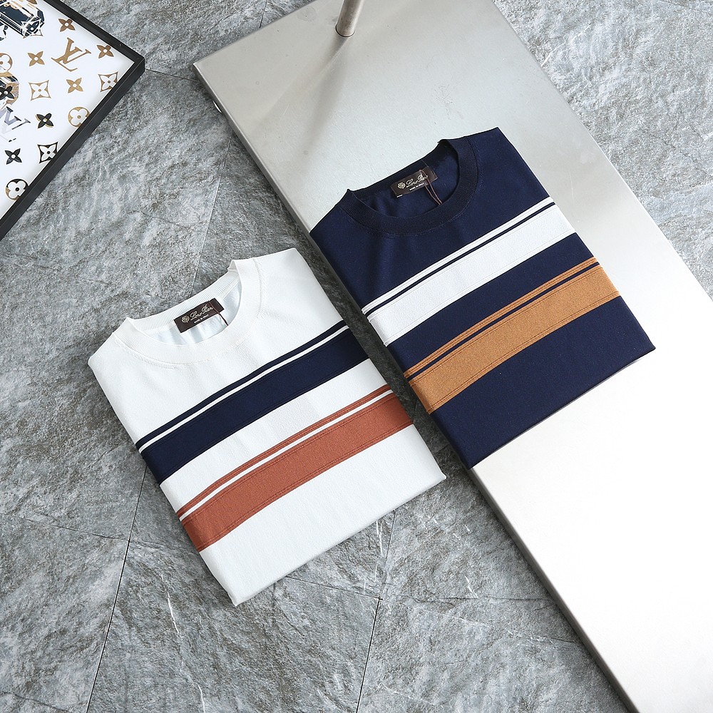 2025SS로로피아나 신상 단가라스티치 클래식로고 쿨니트 라운드 국내배송