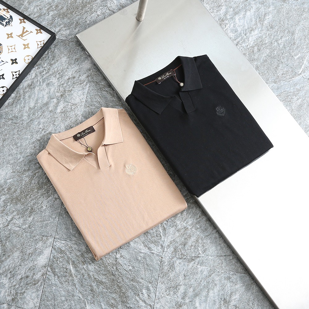 2025SS로로피아나 신상 클래식로고 심플 쿨니트 카라 국내배송