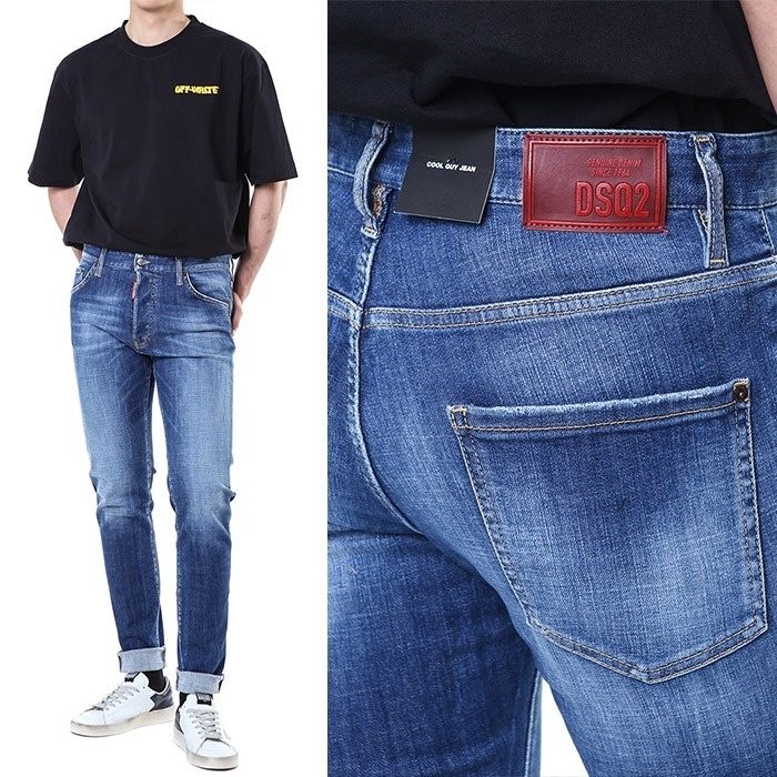 25 S/S 레드 래더패치 빈티지 중청 워싱진 국내배송