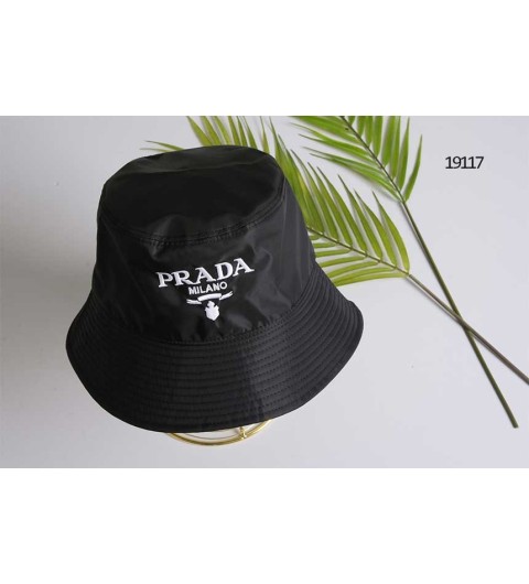프라다 남여공용 리나일론 밀라노로고 버킷햇 국내배송
