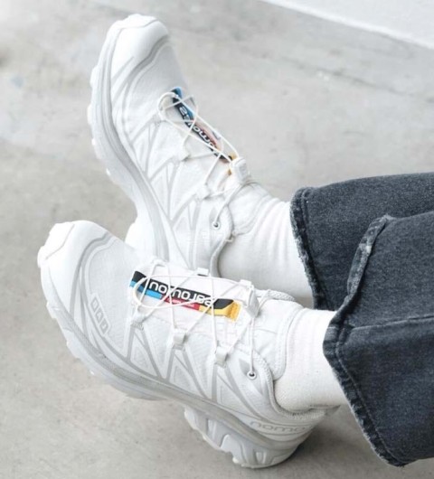 살로몬  남여공용 TX6 LAB -화이트 실버- 스니커즈 국내배송