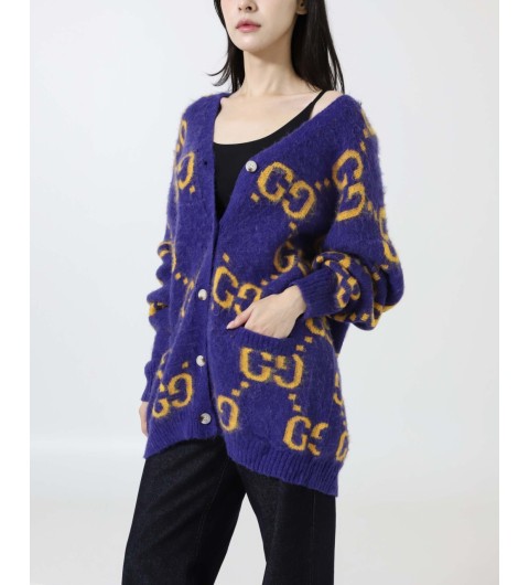 구찌 [ G ] 수입 GG 인타르시아 가디건 국내배송