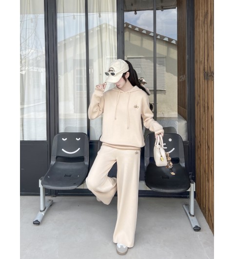 알로 요가 여성 Accolade 후드 팬츠 트레이닝 세트 국내배송