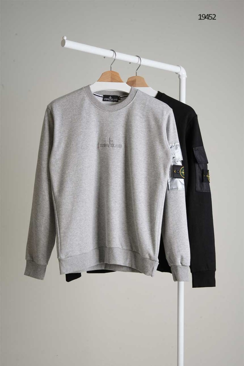 스톤아일랜드 포켓 와펜패치 맨투맨 국내배송