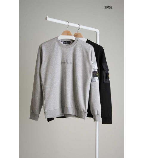 스톤아일랜드 포켓 와펜패치 맨투맨 국내배송