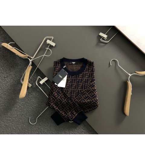 2025FW펜디 신상 자가드로고 울 라운드니트 국내배송