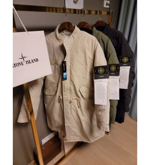 스톤아일랜드 ST 내피탈부착 롱 야상  국내배송