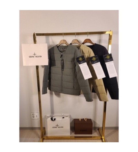 스톤아일랜드 ST 스트라이프 퀄팅 패딩점퍼  국내배송