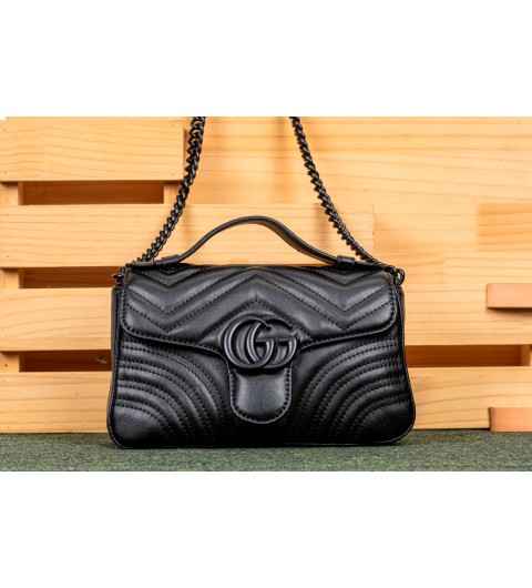 구찌 미니 탑 핸들백 블랙 국내배송