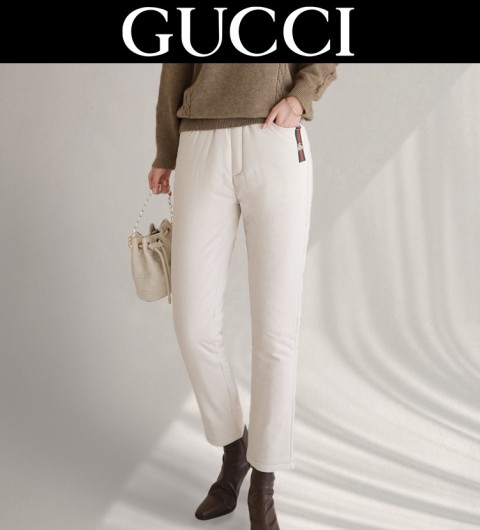 구찌 우먼 패딩 팬츠 국내배송