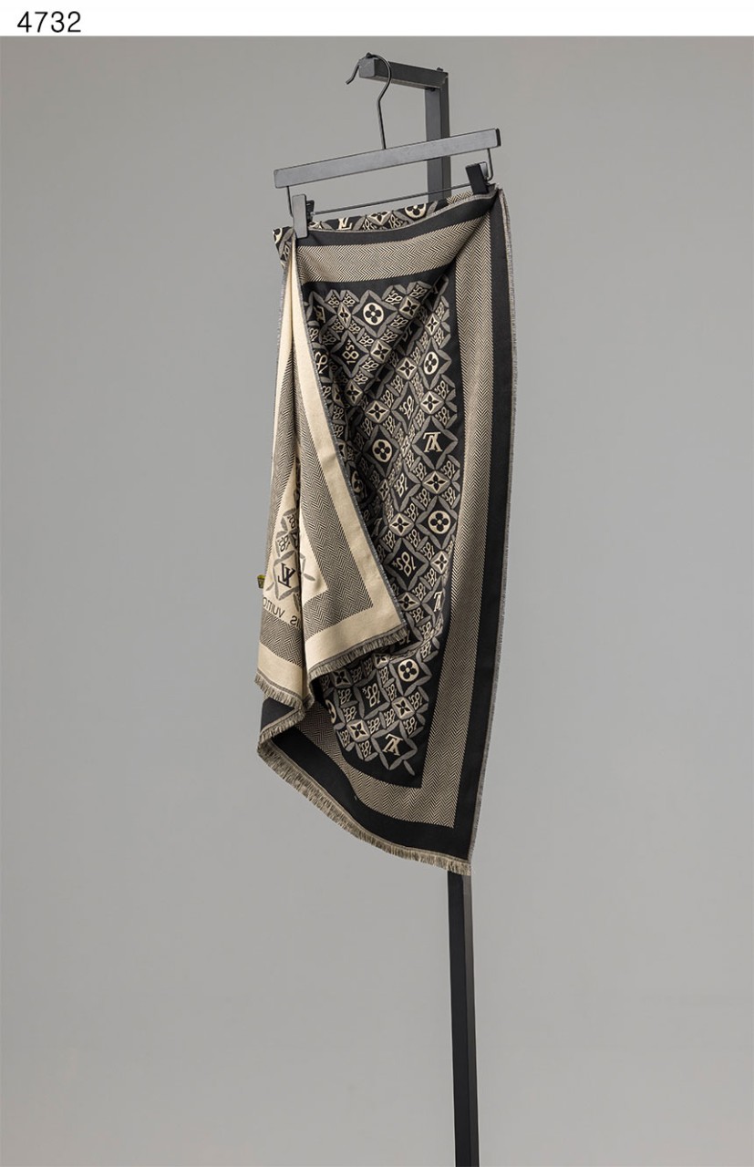 루이비통 수입고급 모아나 양면 울 머플러 국내배송