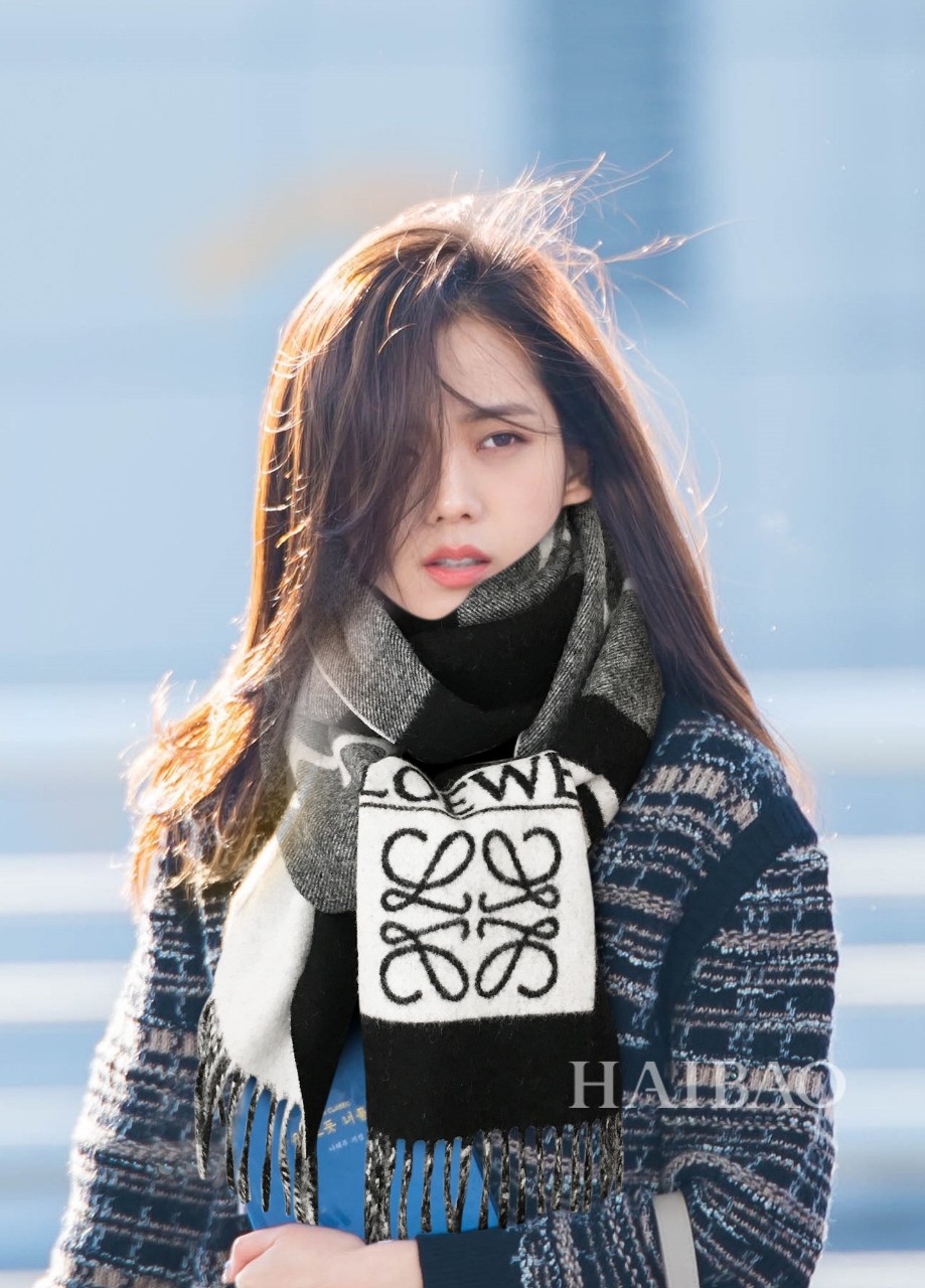 로에베 아나그램 울 머플러 국내배송