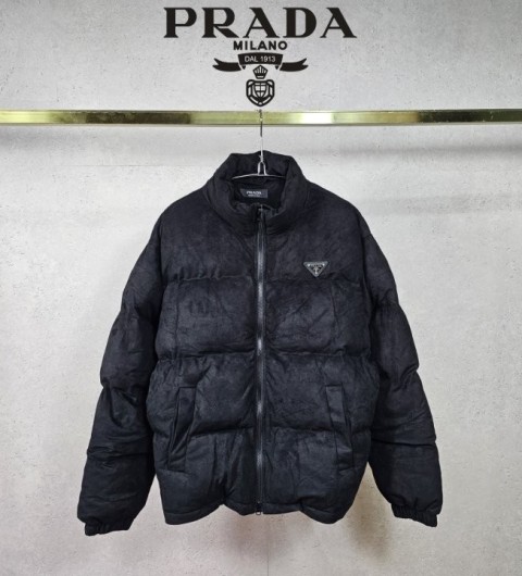 프라다스웨이드 스트링 투웨이 패딩 국내배송