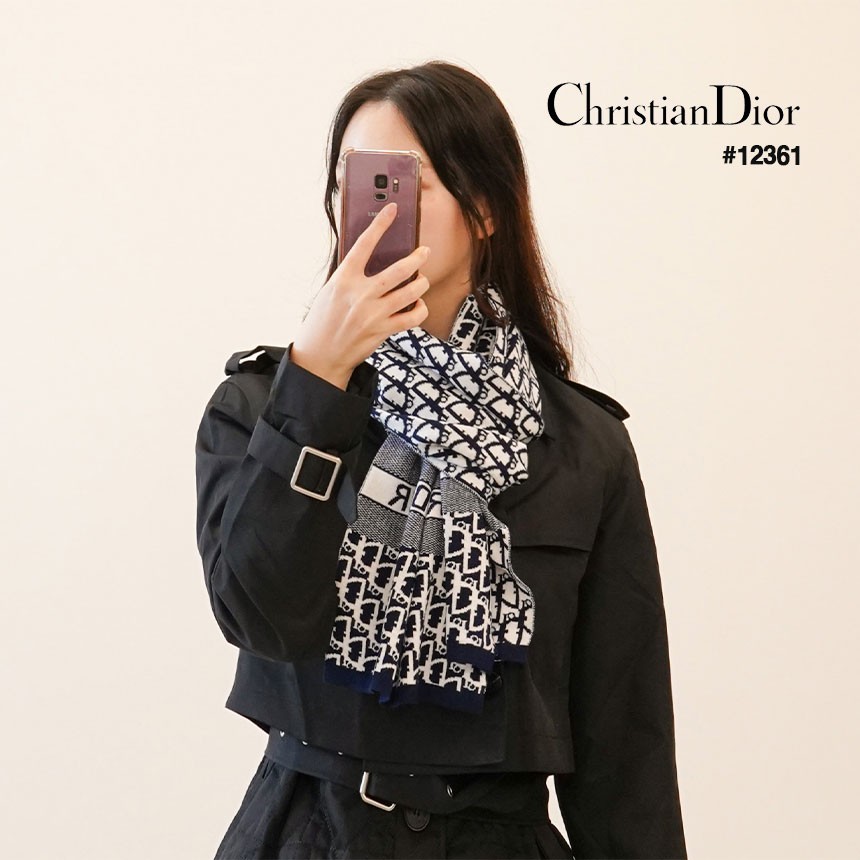 디올 오블리크 캐시미어 머플러 국내배송