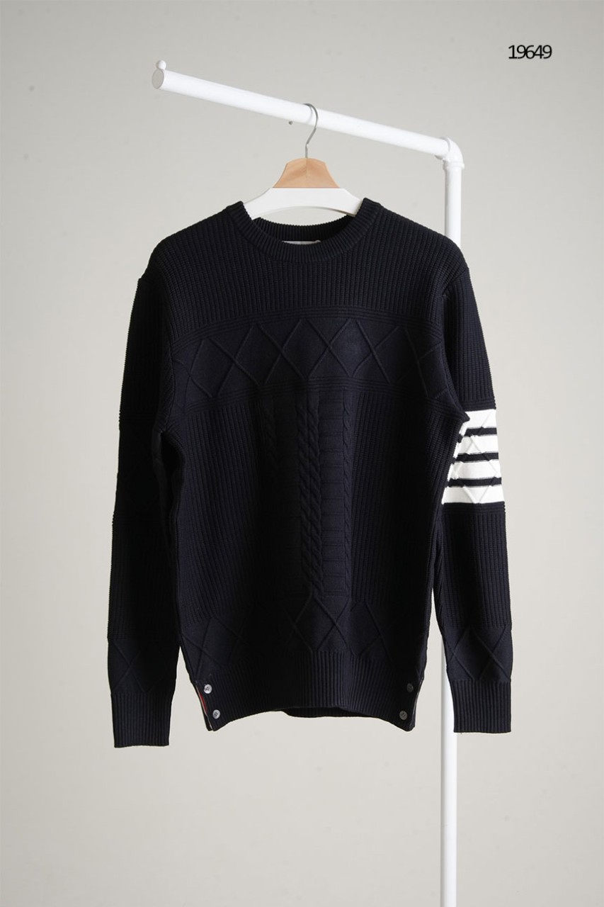 톰브라운 남성 4선 케이블 니트 국내배송