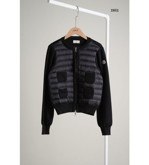 몽클레어 트리콧 여성 니트 패딩 가디건 국내배송