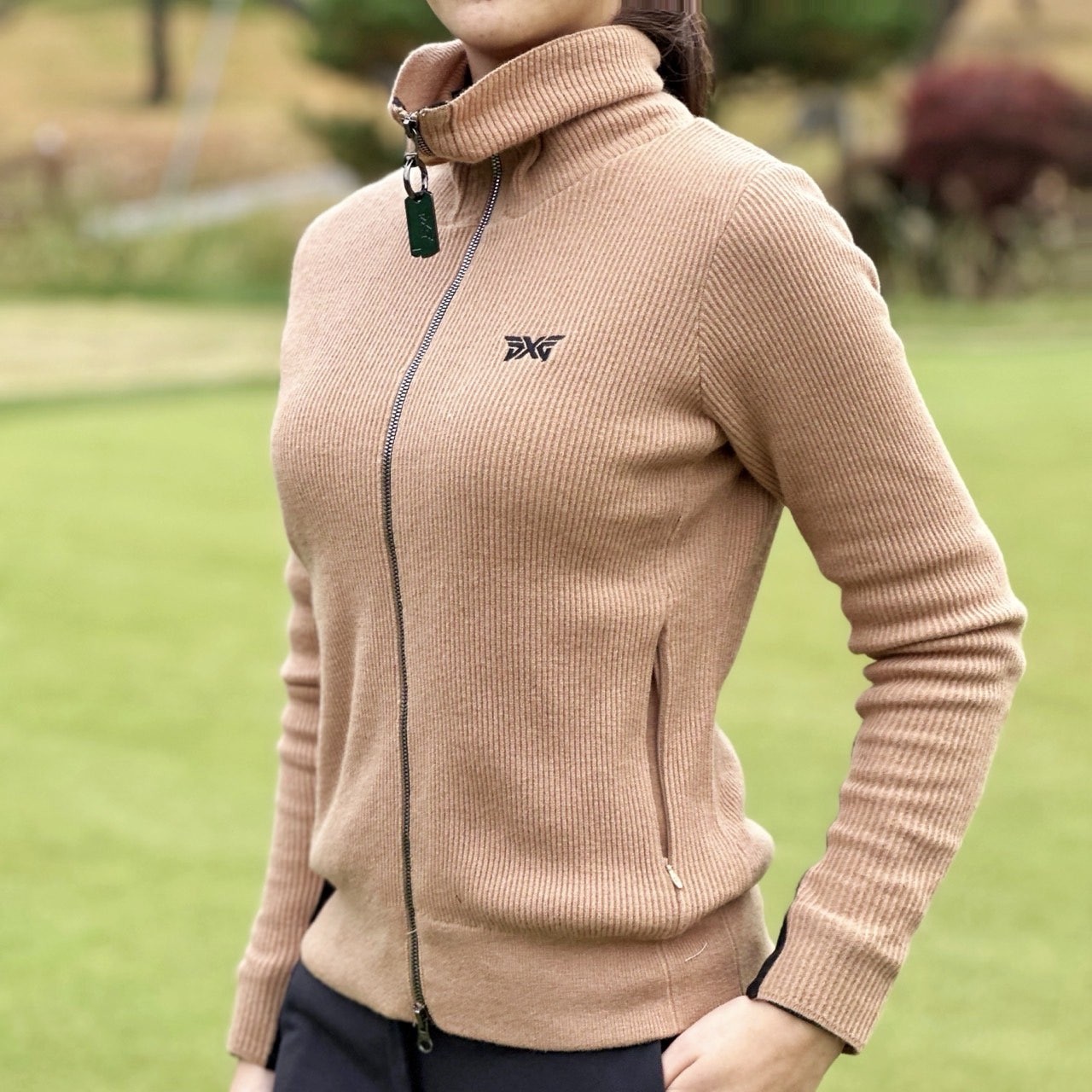 PXG 우먼 윈터 니트 방풍 가디건 국내배송