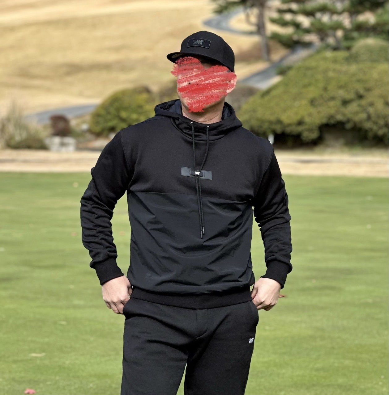 PXG 믹스 후드 맨투맨&우븐 조거팬츠 세트 (MEN) 국내배송