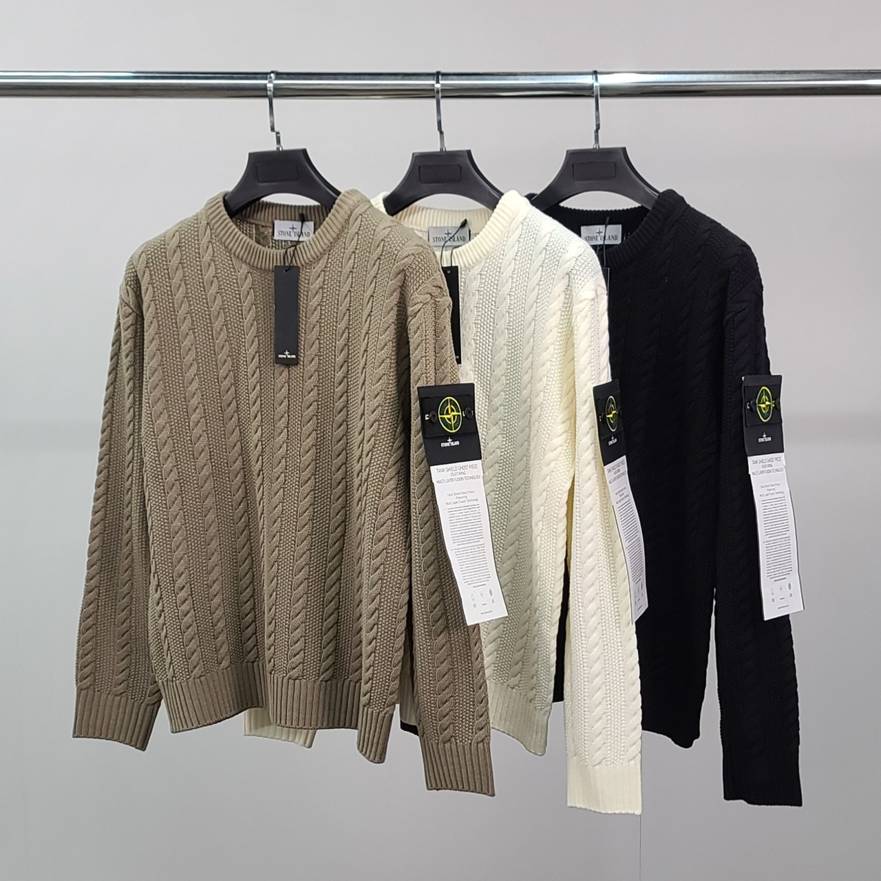 스톤어일랜드 [ST] 케이블 클래식 니트 국내배송