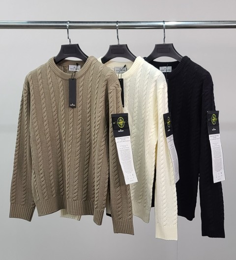 스톤어일랜드 [ST] 케이블 클래식 니트 국내배송