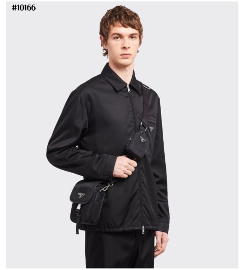 프라다 리나일론&사피아노 가죽 플랩백 국내배송