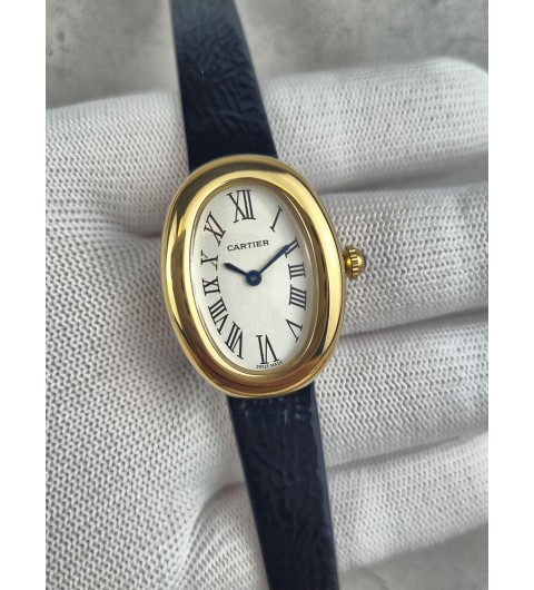 까르띠에 베누아 화이트다이얼로마 골드 국내배송