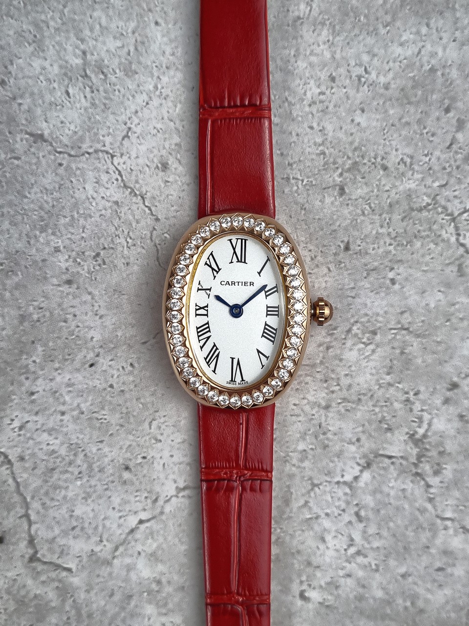 까르띠에 베누아 로즈골드 다이아몬드 워치 국내배송