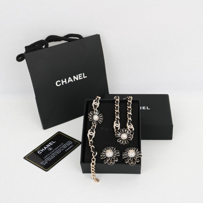 샤넬 목걸이 팔찌 주얼리 3종 세트 C001국내배송