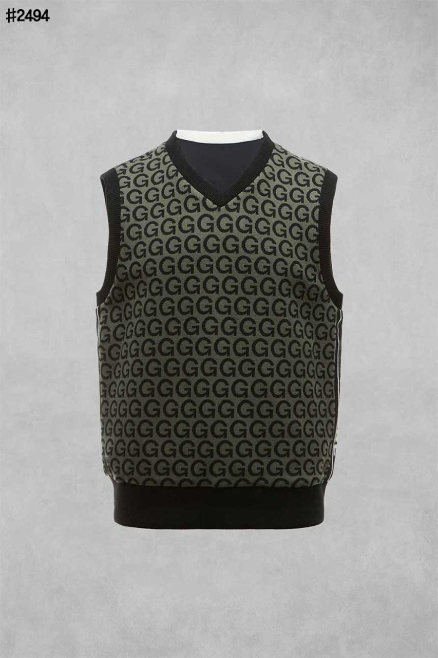 지포어 G's 자카드 패턴 리버시블 니트 베스트 국내배송