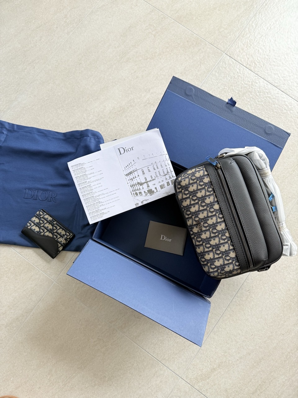 디올 라이더 2.0 지퍼 메신저 백 + 카드지갑 국내배송