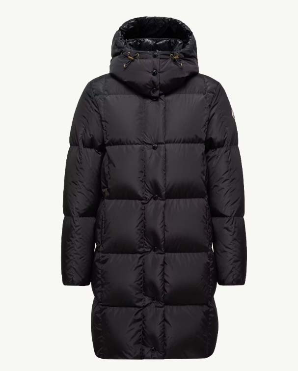 몽클레어 [ Mc.몽 ] 수입 Litte 스퀘어 퀼팅 후드 롱 다운 재킷 -블랙- 국내배송