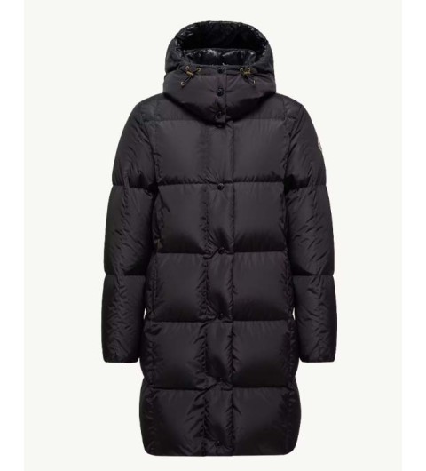 몽클레어 [ Mc.몽 ] 수입 Litte 스퀘어 퀼팅 후드 롱 다운 재킷 -블랙- 국내배송